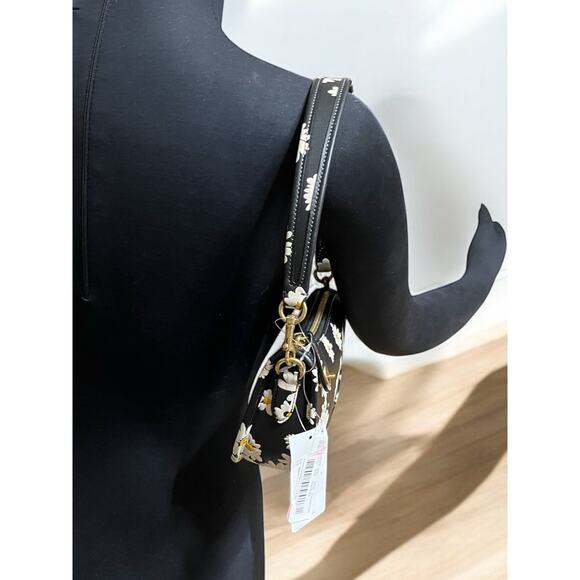 NWT Coach CR509 Floral Print Leather Swinger 20 Bag - Picture 9 of 12